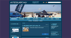 Desktop Screenshot of kitesurf.hu